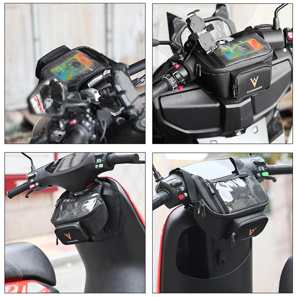 Touch Screen Motorcycle Handlebar Bag Large Capacity Motorcycle Front Bag Multifunction Waterproof Motorbike Accessories
