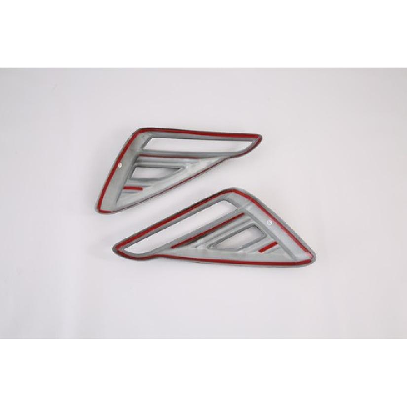 Carbon Fiber Rear Fog Light Lamp Frame Cover Trim For - Kia Forte K3