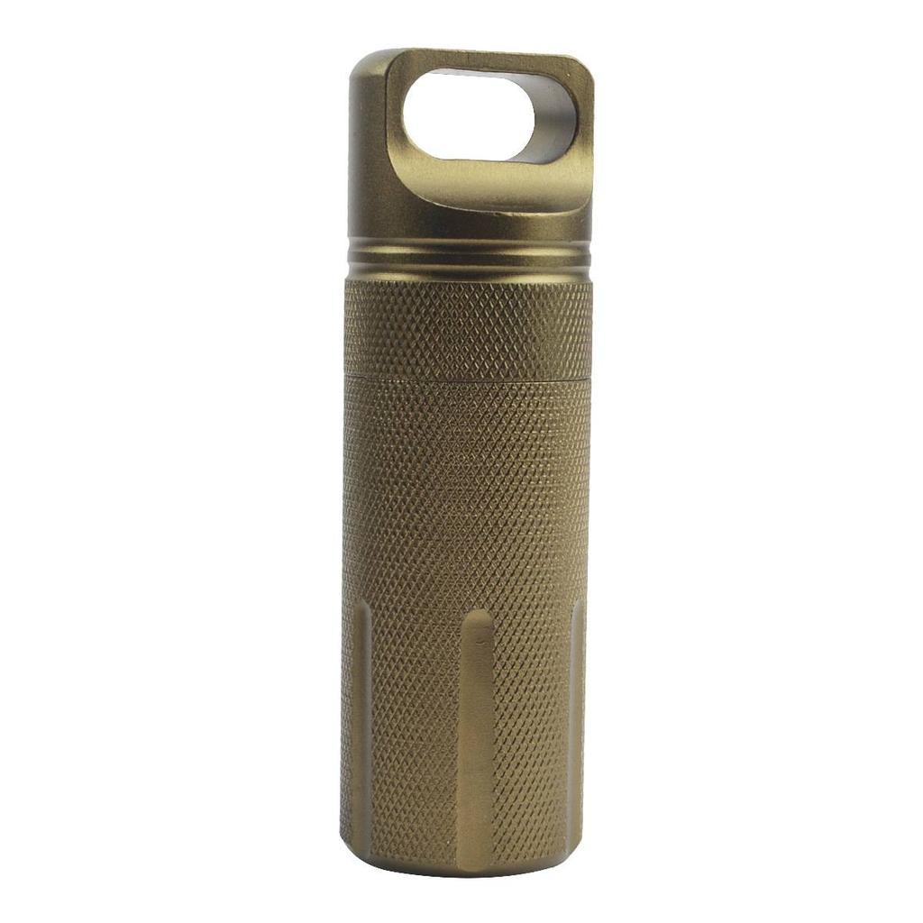 1 Piece Outdoor Aluminum Alloy Waterproof Can Sealed Storage Box Portable Medicine Bottle Outdoor Emergency Product Storage Box