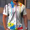 Modern Short Sleeve Polo with Zipper, Stylish Casual Men's Top