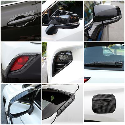 For Toyota Highlander XU70 2024 Car Exterior Part Modify Carbon Fiber Color Accessory Refit Cover Trim Protect Decorate Sticker