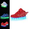 Scarpe da ginnastica per bambini con luci a LED e ali per giocare e ballare in autunno