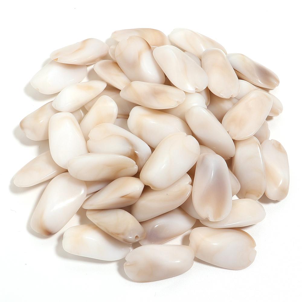 30pcs/lot Dual Color Irregular Beads Cloud Colored Acrylic Beads Loose Spacer Bead For DIY Charms Bracelet Earrings Accessories