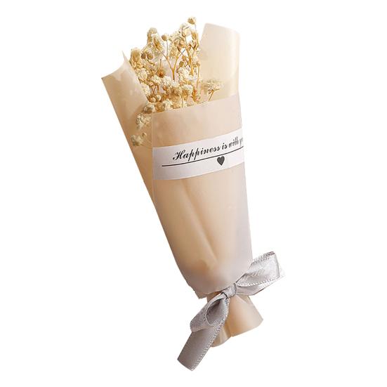 Valentine's Day Fake Mini Bouquet Artificial Aromatherapy Soap Rose Bouquet Simulation Dried Baby Breath Flower Gifts for Mom Women Wife