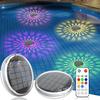 Solar Powered Floating Pool Lights with Remote Control 12 Lighting Timing Mode IP67 Waterproof  for Inground/Above Ground Pool Pool Party Bathroom