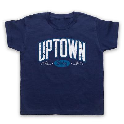 Uptown Baby Hip Hop Retro Nyc Slogan Funk Soul Disco Kinder T-Shirt