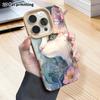 Phone Case: 2D flat lambskin suitable for iPhone 18, 17, 16, 15, 14, 13 Pro protective cases, floral lynx, Christmas and Halloween gifts