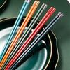 Japanese Style Alloy Chopsticks, 10-Pair Set
