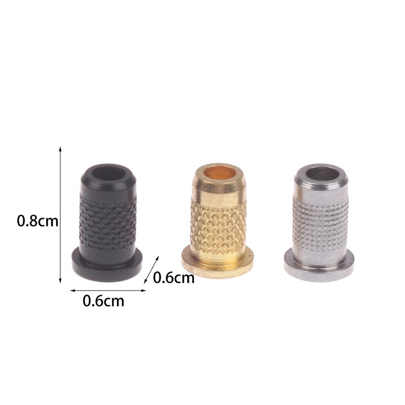 6 Pieces Iron Guitar Through Body String Mounting Ferrules Bushings For Electric Guitar Replacement Parts