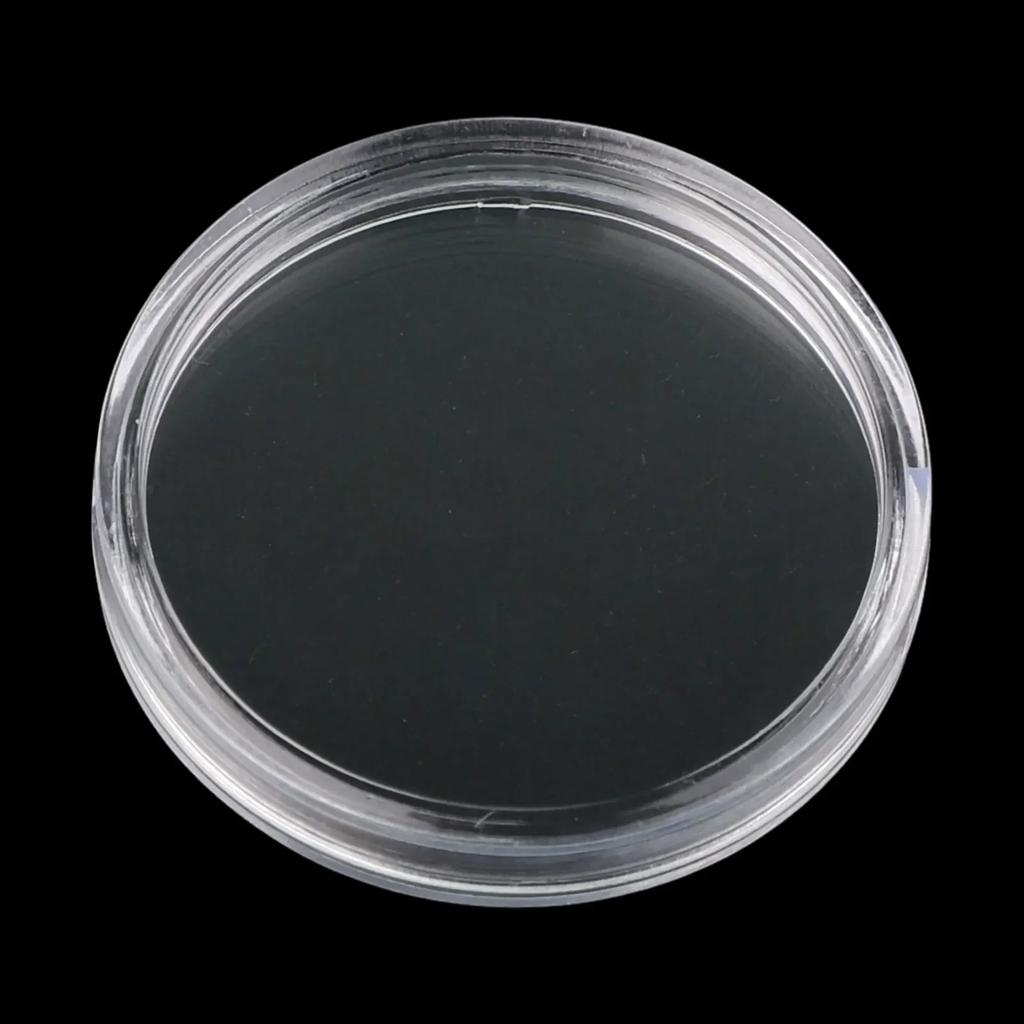 100Pcs 32mm Plastics Transparent Round Coin Capsules Container Protect Coin For Coin Collection Supplies HomeStorage Box
