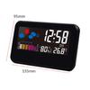 Digital LED Thermometer Meter Hygrometer Temperature Room Alarm Clock Weather Voice Control Alarm Multi-function Table