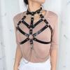 Adult sex toys - PU leather collar restraint chain corset for women - Alternative bondage dress - Best-selling product