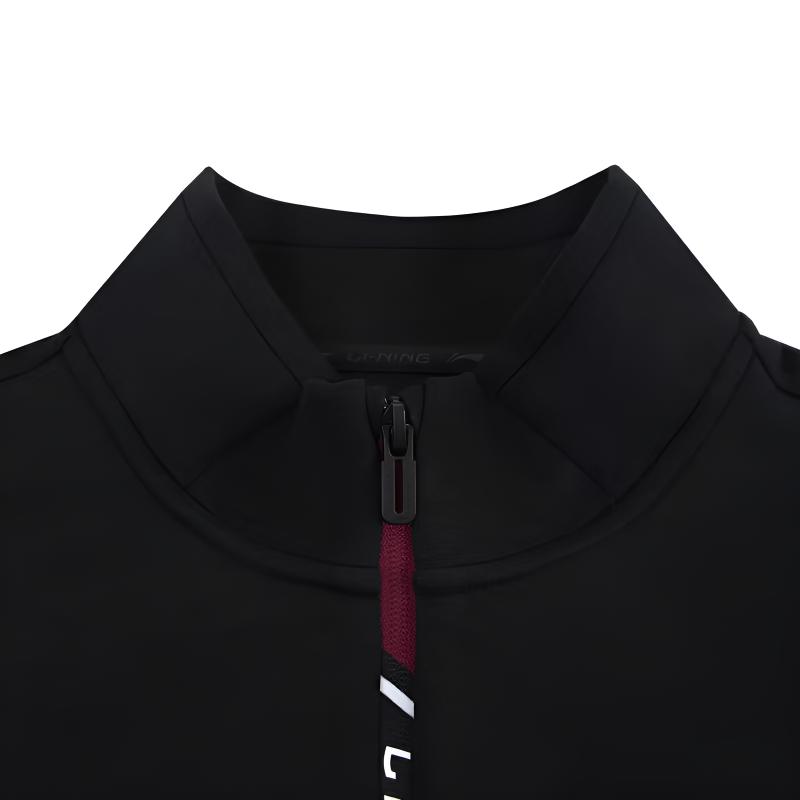 Li Ning Minimalist Color Block Fashion Loose Cotton Comfortable Versatile Stand Collar Zipper Cardigan Jacket Casual Sports Suit AWDVB03-2+AKLUB85-1