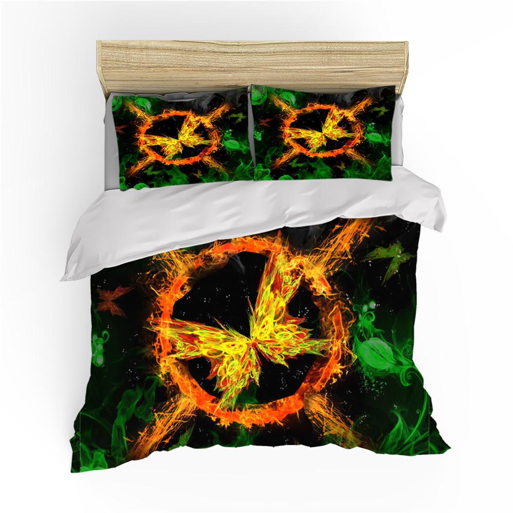 Comforter Golden Butterfly King/Queen Sizepretty Blue Butterfly Bedding Set Women Insect 2/3Pcs Comforter