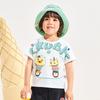 B. Duck Little Yellow Duck Children's Clothing Cute Cartoon Printed Boys and Girls Daily Casual Short Sleeved Top