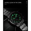 Chenxi Men's Quartz Watch Luminous Chronograph Calendar Waterproof Stainless Steel Strap Business Casual Men Watches