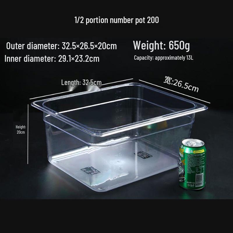 Large Transparent Food-Grade Plastic Tasting Plate with Lid