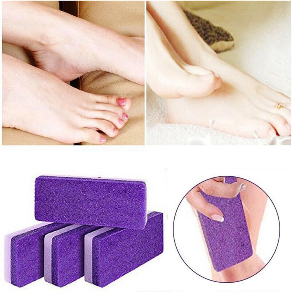 Whetstone Purple Foot Pumice Sponge Callus Exfoliate Stone Hard Skin Remove Pedicure Scrubber Body Skin Care Tool Whetstone