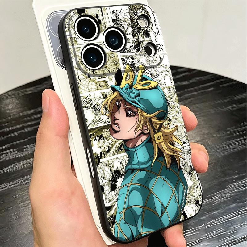 JoJo Adventure Dio Diego Brando Soft Phone Case for iPhone 16 16E 17 Air 15 Pro Max 14 Plus 13 Mini 11 12 7 Black Cover Back She