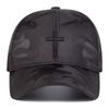 Unisex Cross Embroidery Camouflage Baseball Caps Spring Autumn Outdoor Adjustable Casual Hats Sunscreen Hat