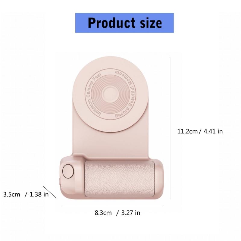 Portable Magnetic Camera Grip Ergonomic Designing Phone Tripod Mount Freely Adjustable for Self Video Photoshoots