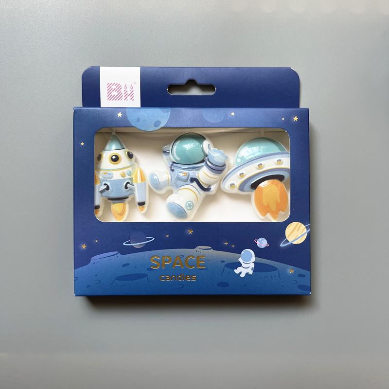 Astronaut Spaceman Cake Candles for Kids  Birthday Parties