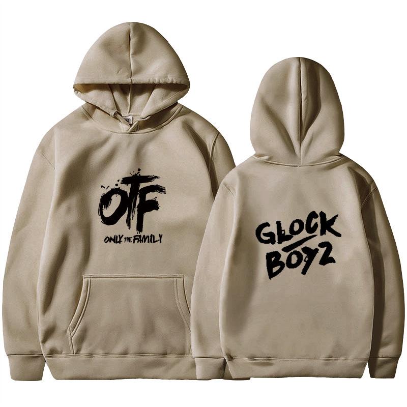 2025 new OTF letter print men's and women's hoodies spring and autumn goth casual comic pattern sweater