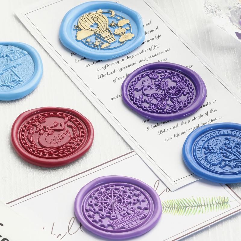 November's Huidisi Irregular Embossed Literary Wax Seal Copper Stamp