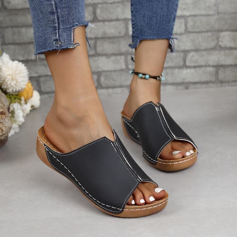 

New women s shoes sandals comfortable wedge slippers simple 36