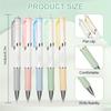 5 Pcs Simple Design Cartoon Style 0.5mm Press Type Neutral Pen Office Stationery Signature Pen, Student Writing Practice Ballpoint Pen (black Ink)