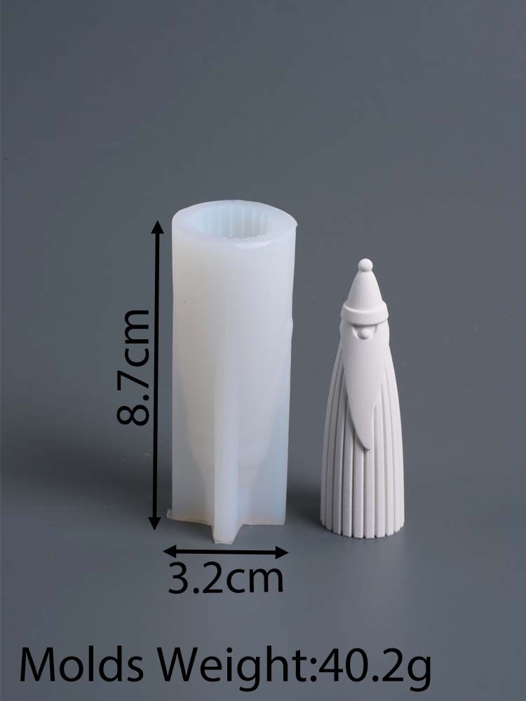 

3D Милый Портрет Санта-Клауса Силиконовая Форма DIY Рождественское Украшение Ароматическая Свеча Формы для Мыла Гипс Смола Изготовление Рождественское Рукоделие Подарок
