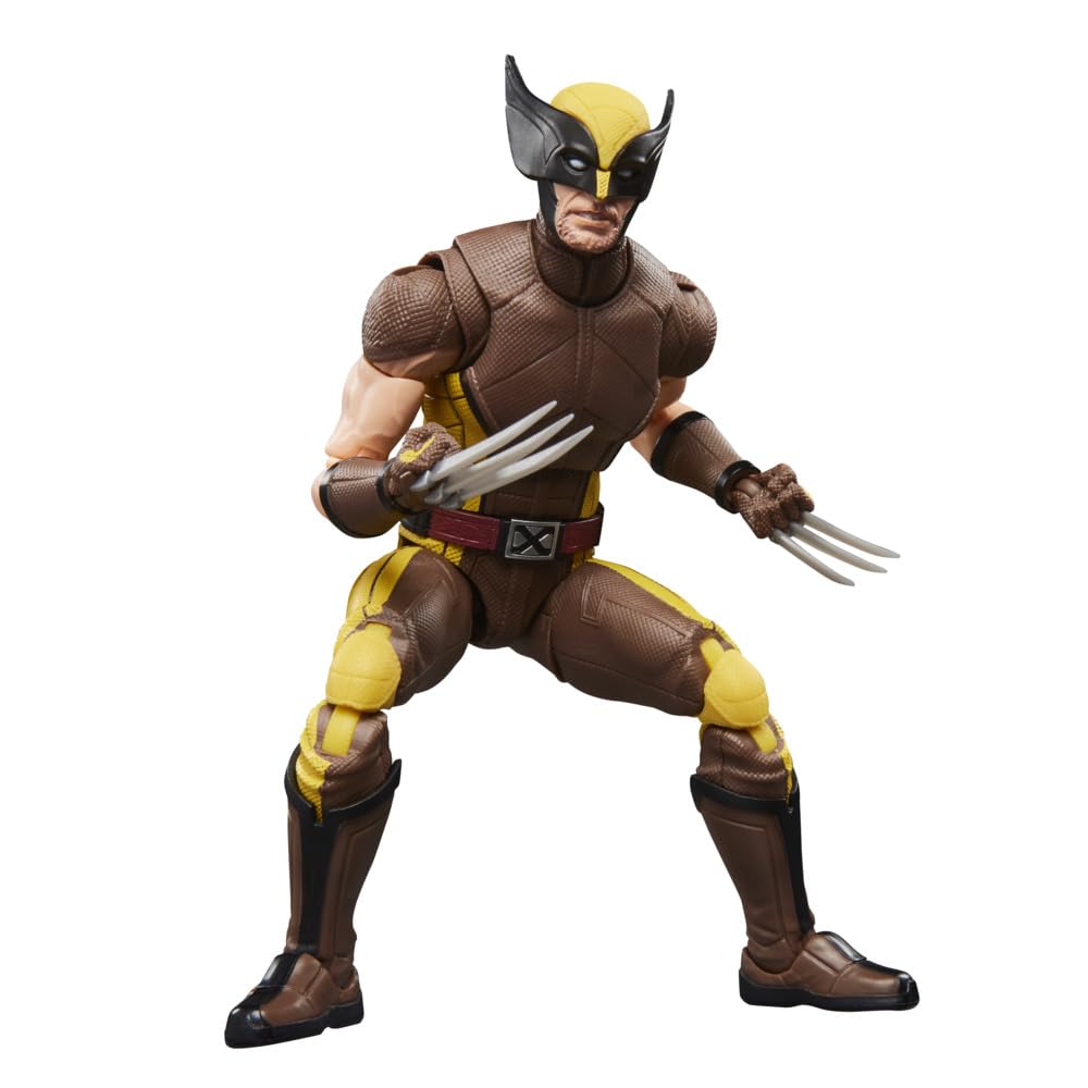 Hasbro MARVEL Legends Series Wolverine (Brown Suit), Marvel Studios Deadpool & Wolverine Collectible 15cm Action Figure G2366 (Authentic)
