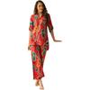 Leriya Fashion Women Ethnic Kurta Set | Rayon Co-Ord Set | Fancy Pajama Set | Pack Of 2 | Floral Printed Top & Pant Set