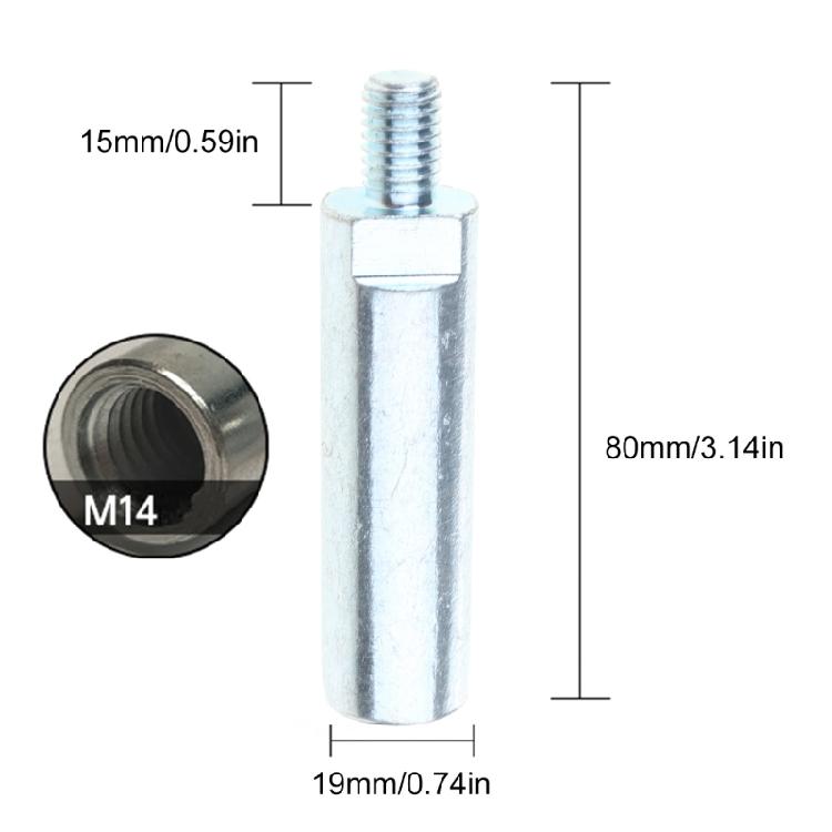 Adapter Angles Grinders Extension Connection Rod Angles Grinders M14 to 10 Adapter