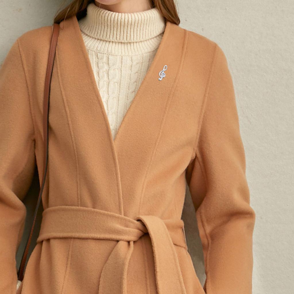 Elegant 3D Music Note Brooch Pin Classic Music Note Lapel Pin Jewelry with Durable Designs for Long Lasting Wear