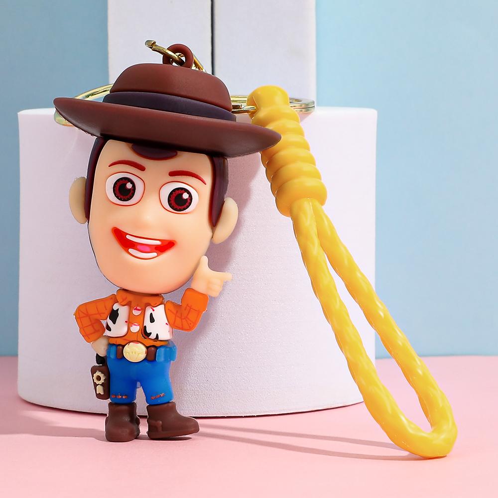 New Anime Buzz Lightyear Toy Story Action Figures Keychain Figure 3D Doll for Bag Car Decoration Birthday Key Chain Gift