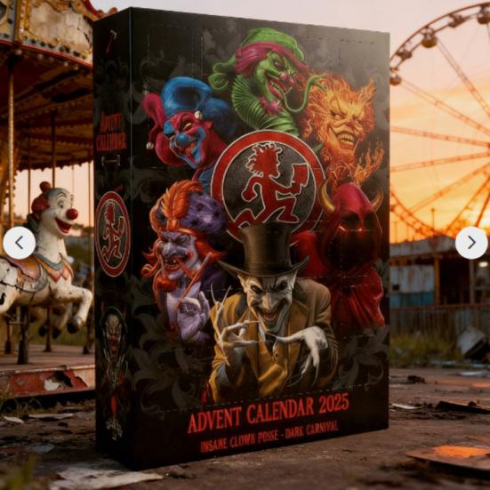 2025 Crazy Clowns Adventní kalendář Krabička Akrylová ozdoba Temný karneval Ozdoba na vánoční stromek Odpočítávání Sváteční dekorace