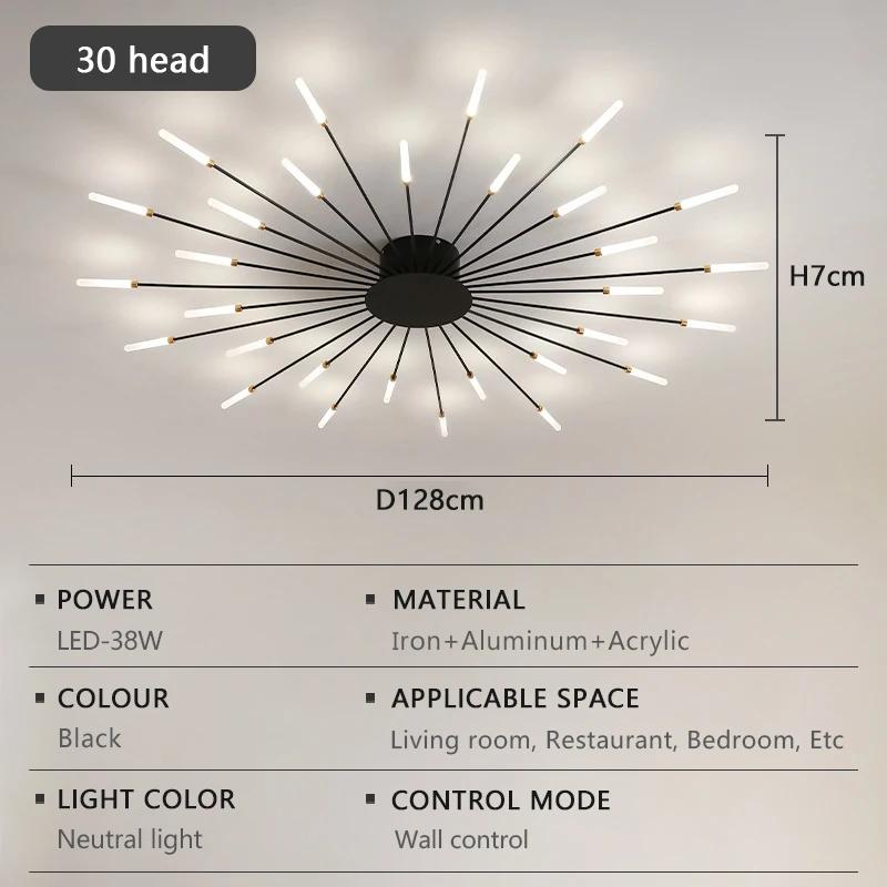 

Современные светодиодные потолочные светильники Простой креативный художественный дизайн Домашний светильник Гостиная Столовая Выставочный зал Декоративное освещение