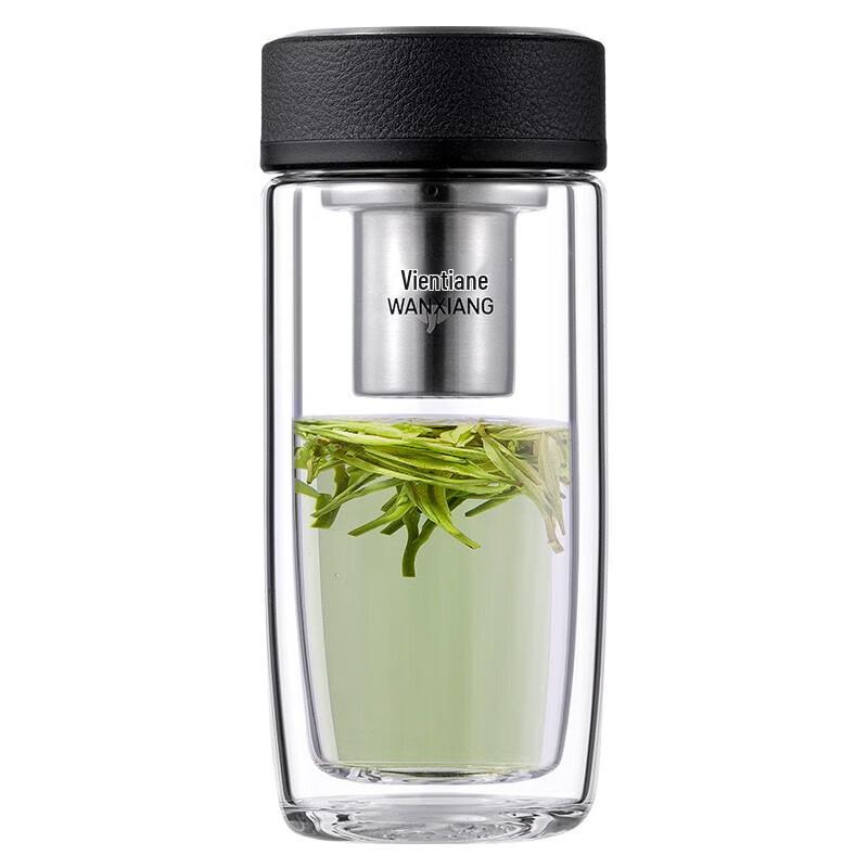 Wànxiàng Double Wall Glass Tea Infuser Bottle