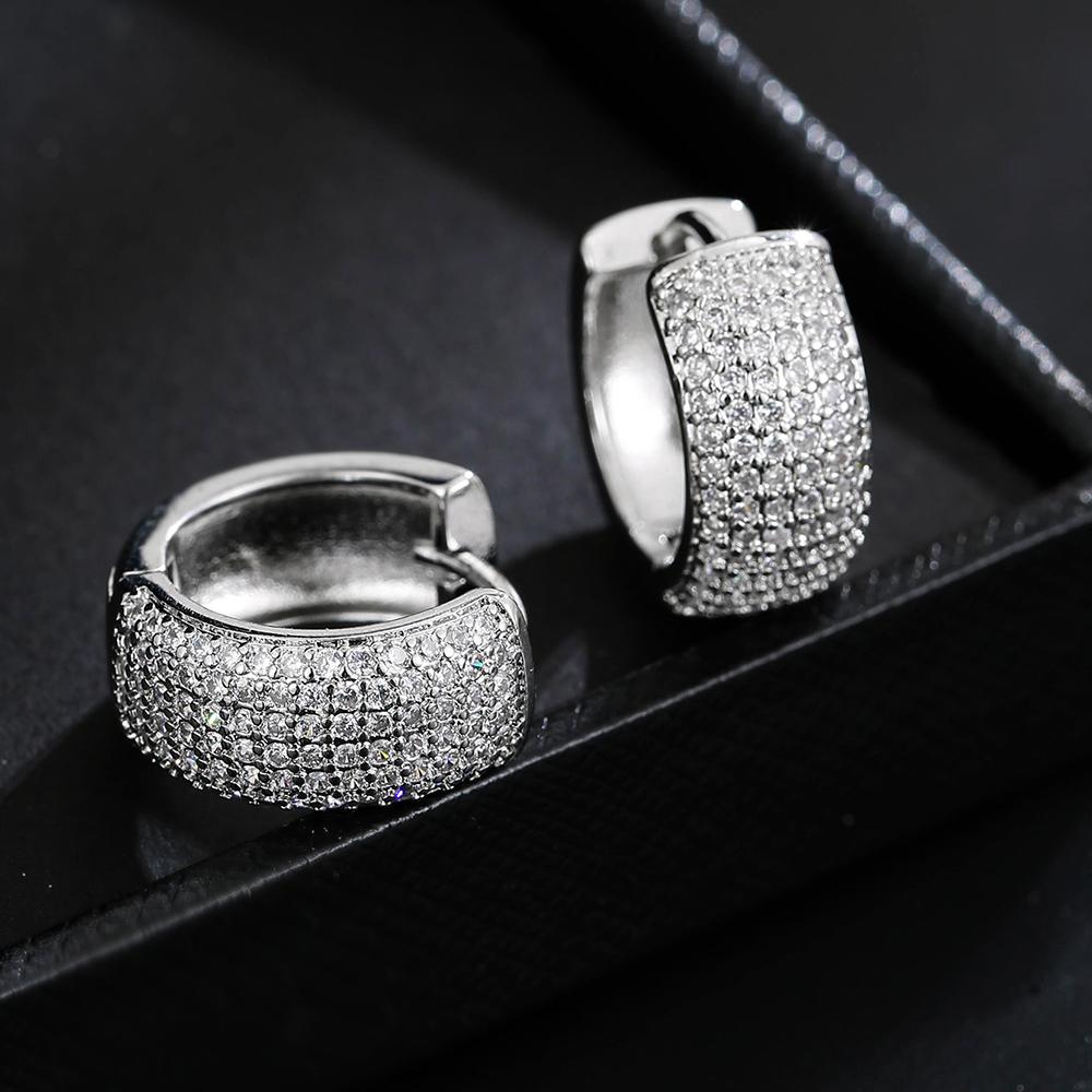 Emmaya Bridal Wedding Party Shiny Zirconia Earring For Female Exquisite Dress-Up For Women&Girls Ingenious Jewelry
