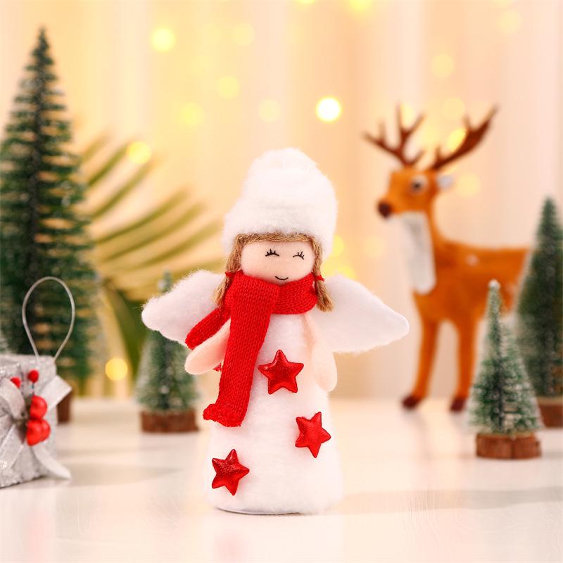 Creative Winged Angel Christmas Tree Ornaments - Child-Friendly Hanging Decorations