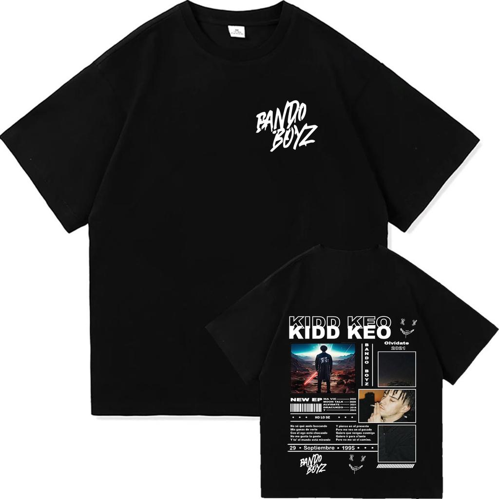 Rapper Kidd Keo Bando Boyz New Graphics Fashion Short Sleeve Tshirt Unisex Women Tshirt Cotton Oversized Streetwear T Shirt Unisex