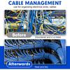 Plastic Clamping Collar Cable Greenhouse  Self-Locking Plastic Nylon Tie Outdoor Resistant ZipTies  Wraps Management Bundles