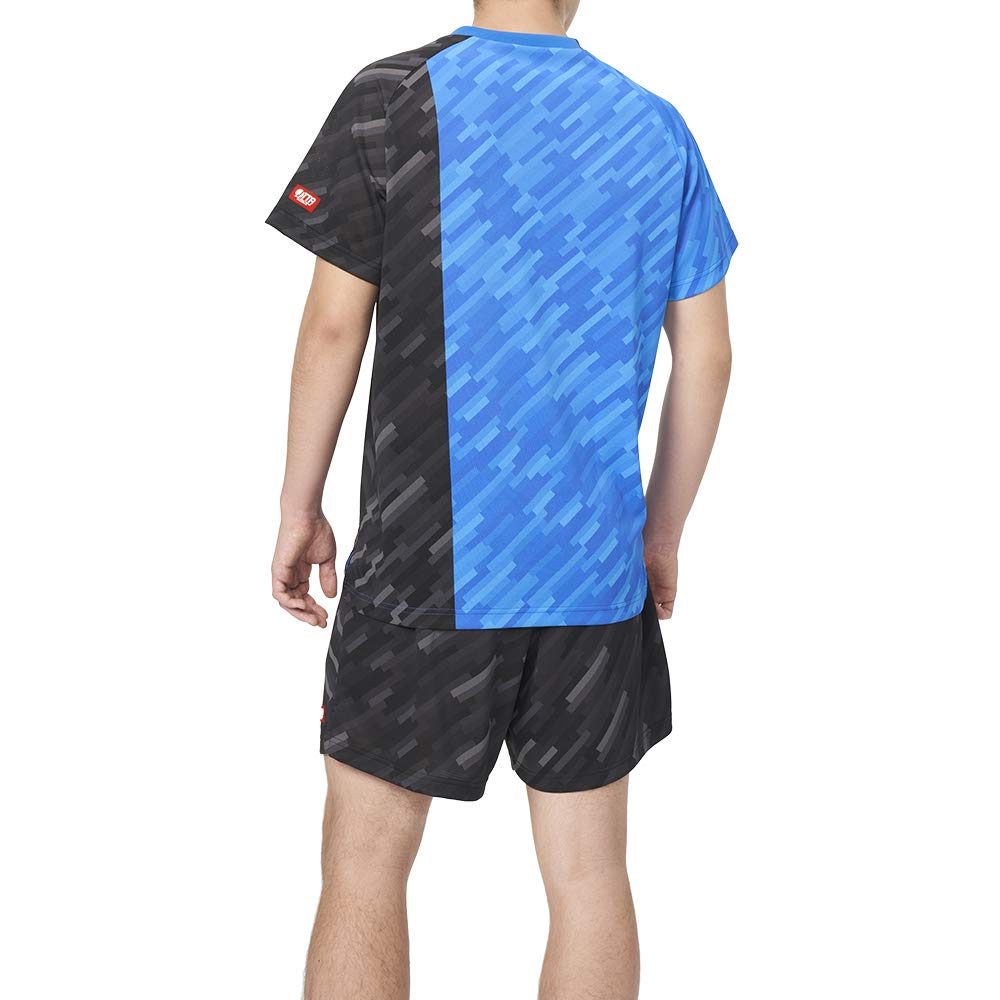 VICTAS Table Tennis Unisex Game Shirt JTTA 031483 V-GS920, Certified, Moisture-Wicking, Quick-Drying, Blue, XS,