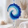 Handmade Spiral Wave Ornament Kit Beaded DIY Crochet Set Creative Crochet Ornament Kit