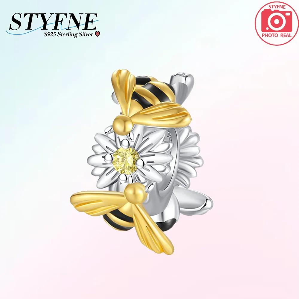 Designer Charms Plata Originales Butterflies Bees Beads For Charms Copper Arm Bracelet Beads Jewellery Making Women'S Gift