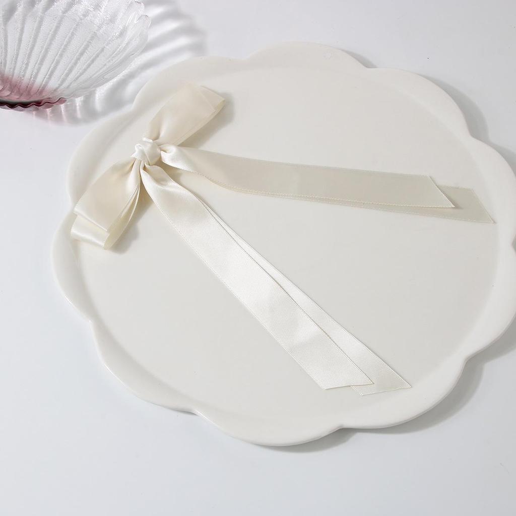 Ballet Style 4cm Bow Duckbill Hair Clip - Sweet Ribbon Hair Accessory