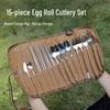 OEING 15-Piece Outdoor Cutlery Storage Kit