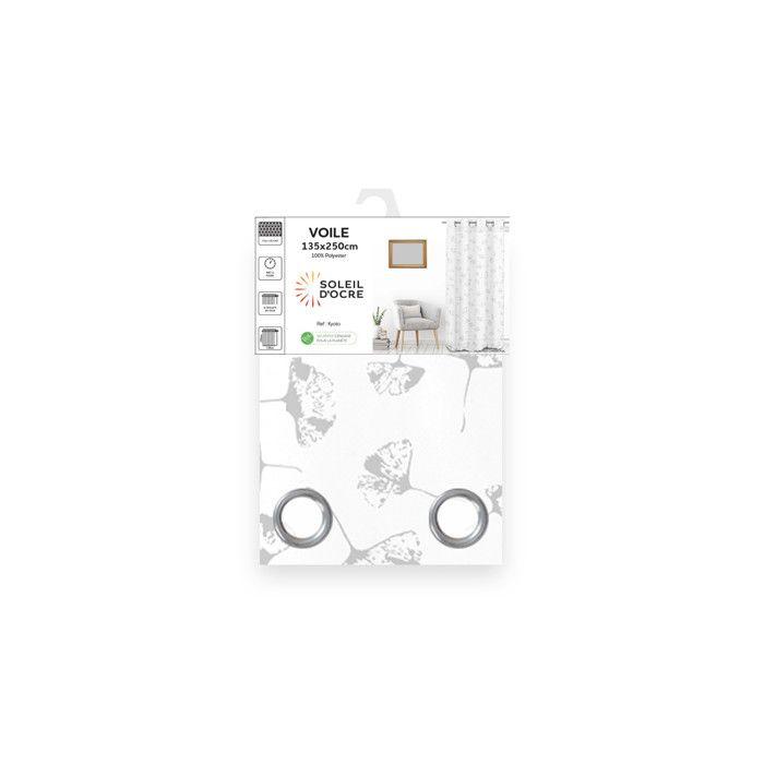 Eyelet Veil 135x250 Cm KYOTO, by Soleil d'Ocre