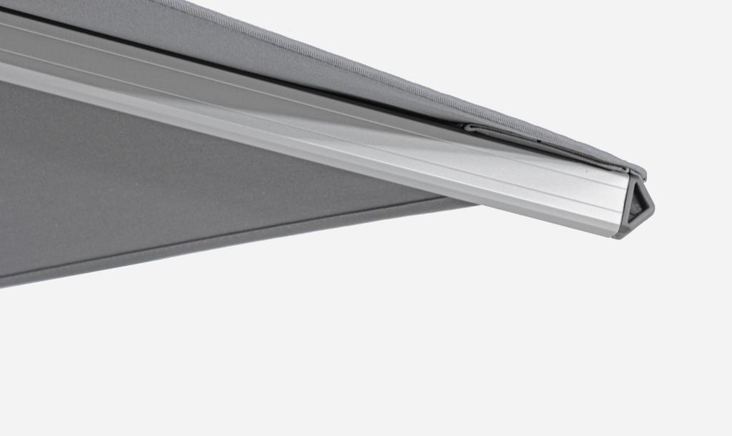 Garden Parasol 400X400Cm Bolzano Ibis Aluminum Gray